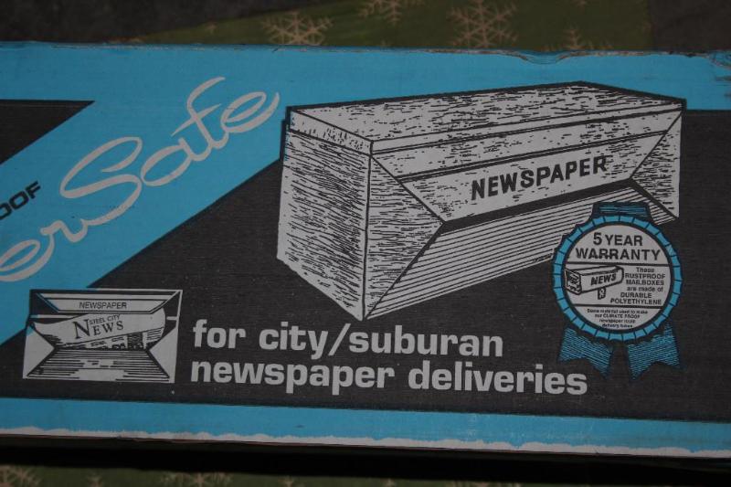 lot 75 image: Lot of (2) Items (1) Newpaper Box,...