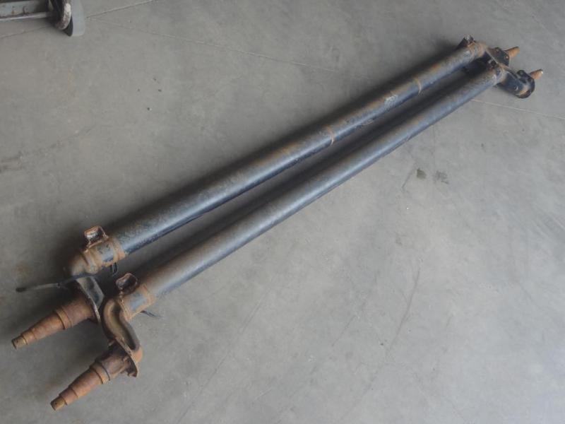 lot 144 image: (2) 5000# Skidloader Trailer Axles-...