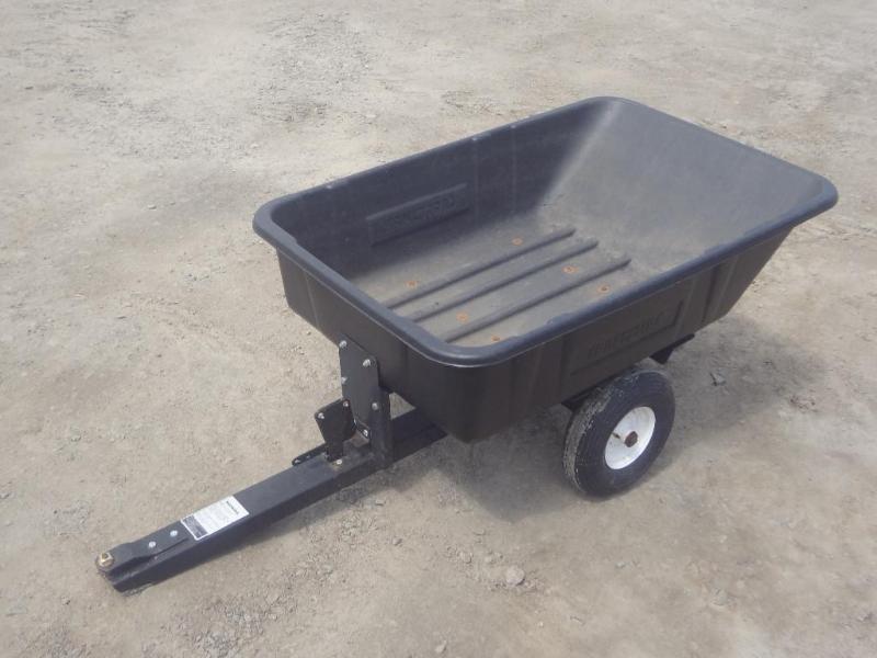 lot 4 image: Craftsman Pin-Hitch Dumping Lawn Tr...