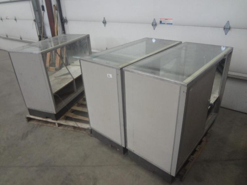 lot 61 image: (3) 48" Glass FrontTop Displa...