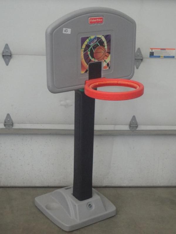 lot 63 image: Fisher Price Basketball Hoop, No Ne...