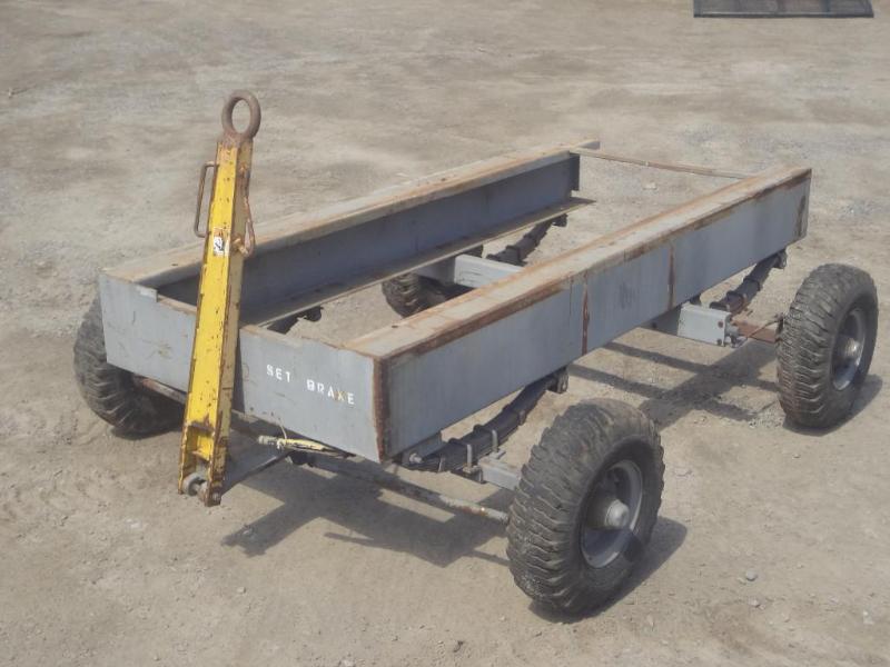 lot 7 image: Heavy Duty Farm Tractor Trailer Fra...