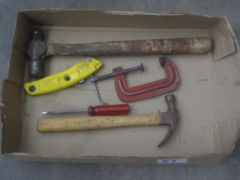 lot 83 image: Box Of Misc Hand Tools...