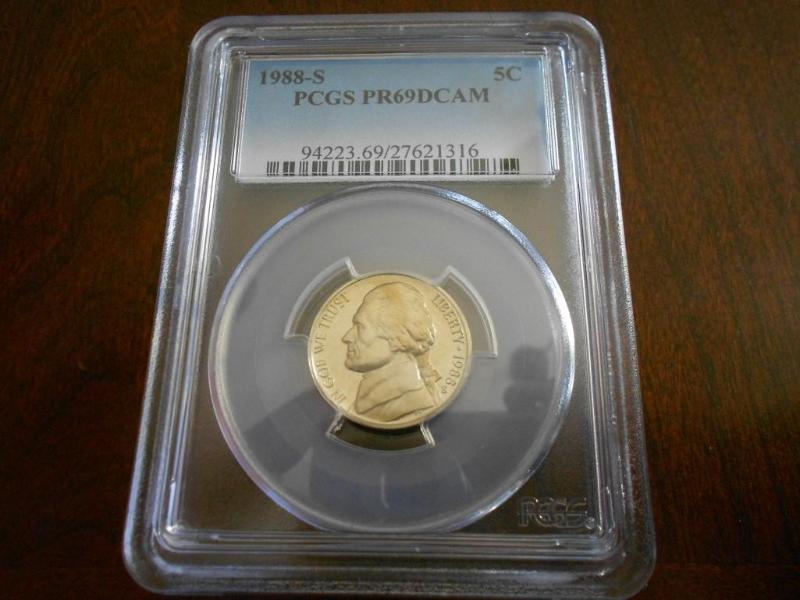 1988 S Jefferson Nickel PR69DCAM&nb...