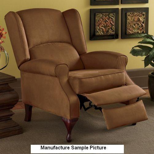 lot 107 image: Pushback Chocolate Wingback Recline...