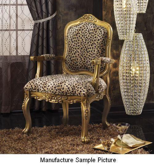lot 113 image: Gold Leopard Exclusive Chair - The ...