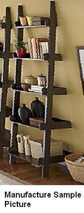 lot 154 image: Espresso Ladder Shelf - Ladder Shel...