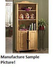 lot 156 image: Solid Wood Pine Finish Hutch - Miss...