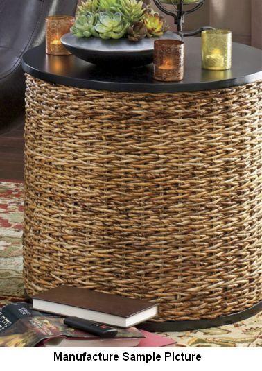 lot 202 image: Jeffan&nbspBlack and Wicker End Ta...