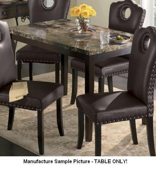 lot 203 image: Faux Marble Dining Table -&nbspA f...