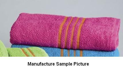 lot 212 image: Raspberry and Orange Striped Towel ...