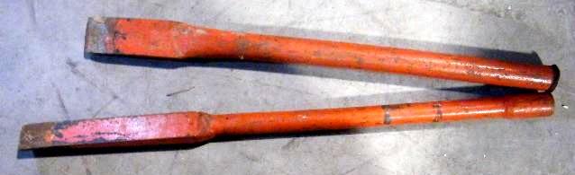 lot 233 image: Pair of Jackhammer Chisel Attachmen...