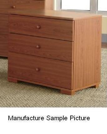lot 240 image: Cherry Finish Three Drawer Chest -&...
