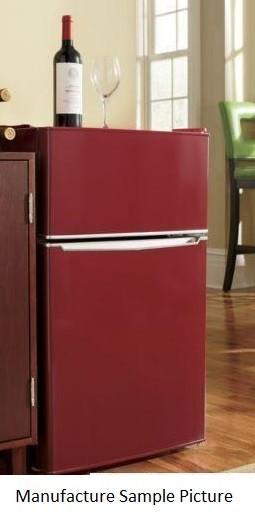 lot 34 image: Red Ginnys Mini Refrigerator - Gin...