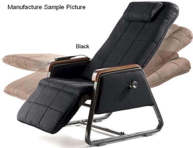 lot 37 image: Black Zero Gravity Massage Chair wi...