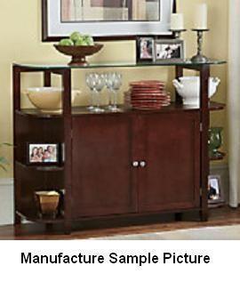 lot 81 image: Glass Accent Console Table - Retail...