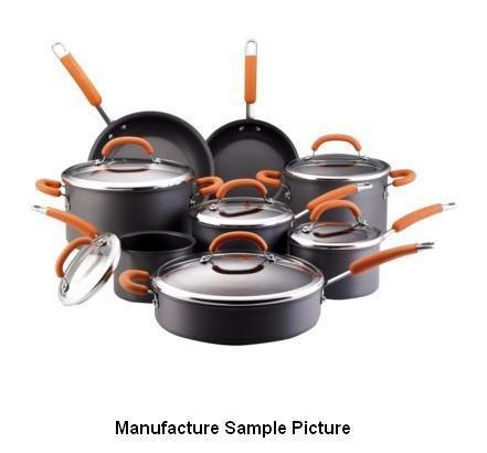 lot 83 image: Rachael Ray 10 Piece Anodized Cookw...