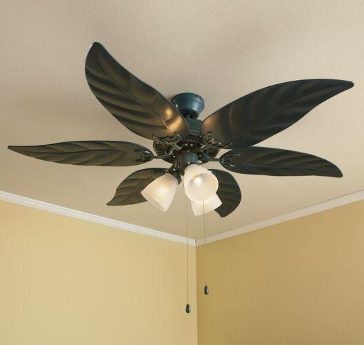 lot 9 image: Green Leaf Ceiling Fan -&nbspCreat...