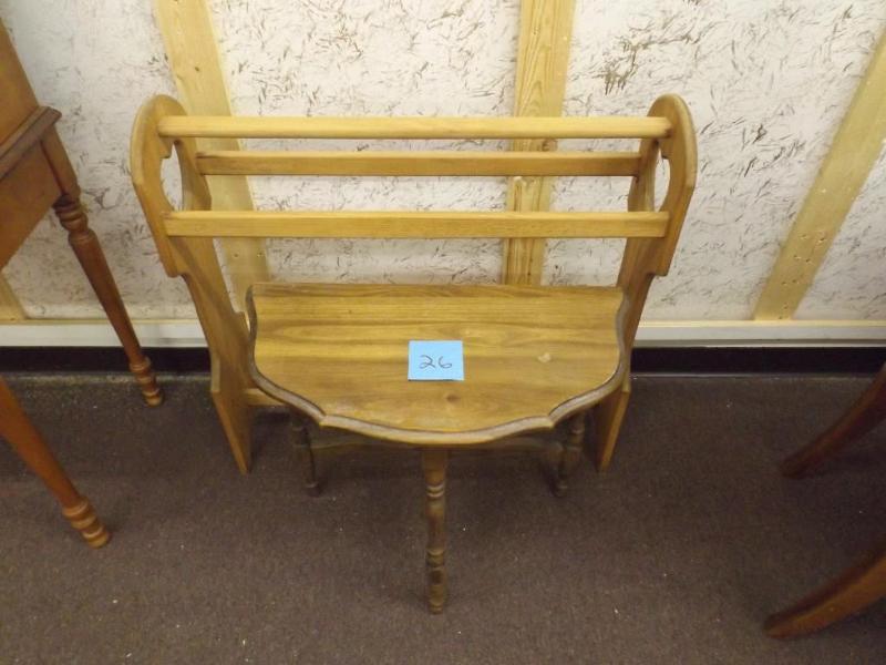 Wooden blanket rack and half mood t...