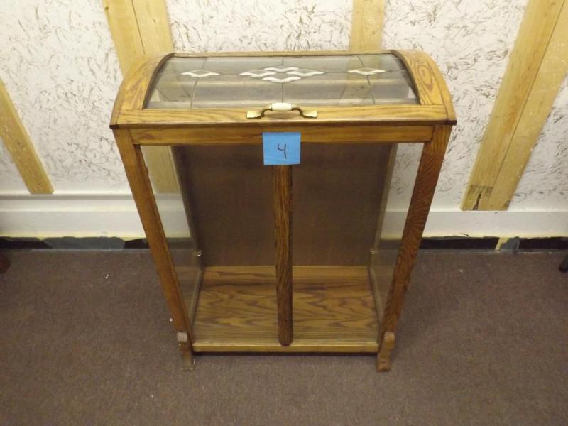 Inlaid glass blanket cabinet 29W x ...