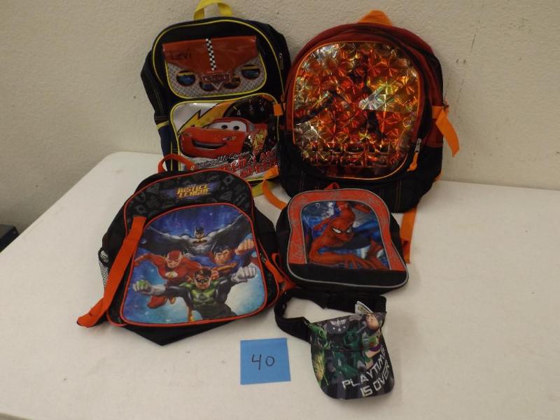 Super Hero back packs and visor&nb...