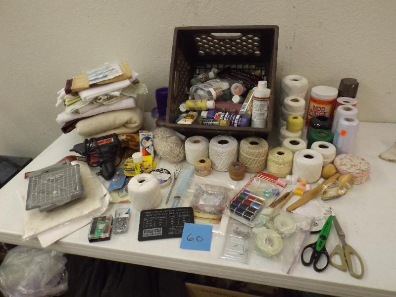 Fabric, thread, yarn, glue gun, cut...