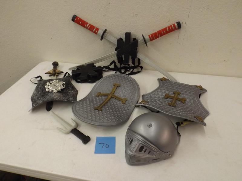 Knight armor and ninja swords sets....