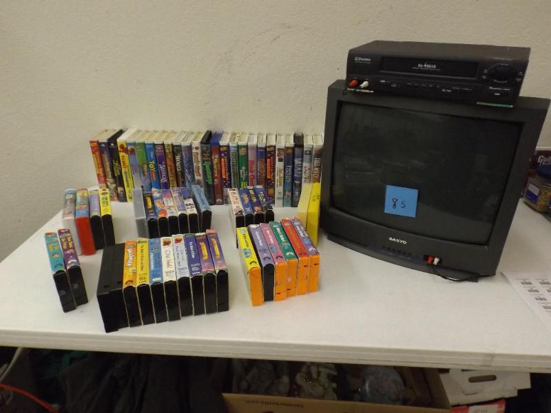 Emerson Digital VHS Player and Sany...