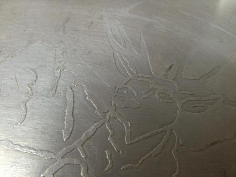 14&quot Stainless steel Deer embos...
