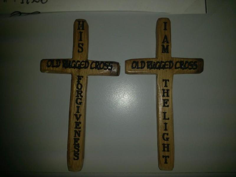 Set of 2 Hand Crafted laser Printed...