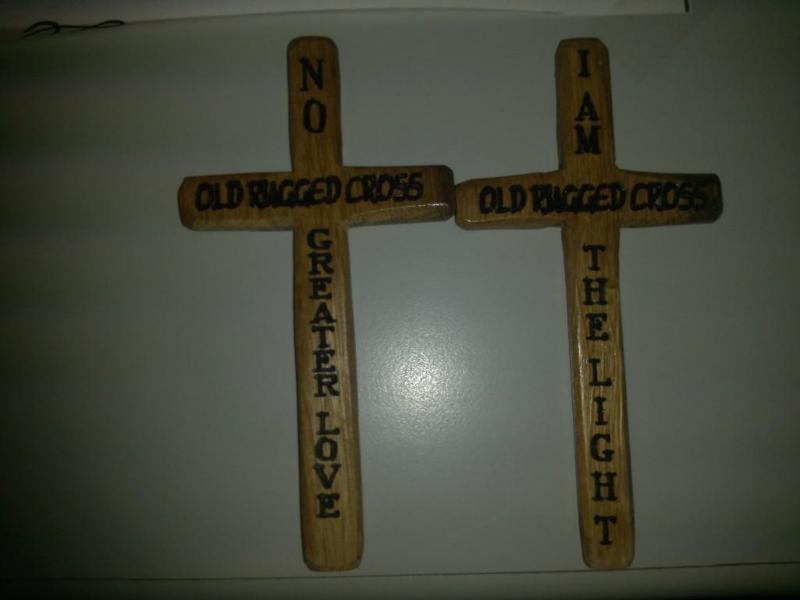 Set of 2 Hand Crafted laser Printed...