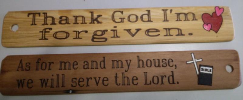 Set of 4 Hand Crafted laser printed...