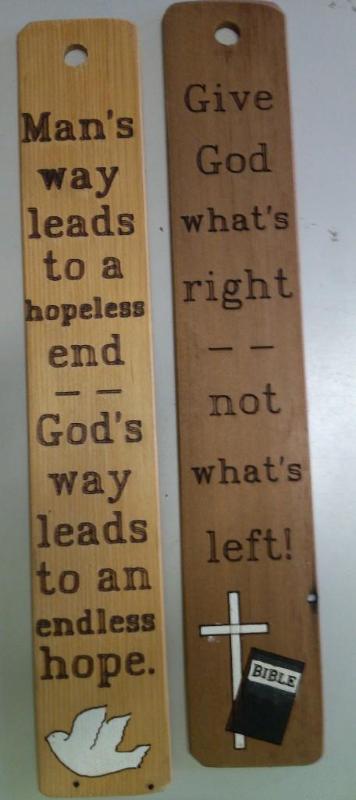 Set of 4 Hand Crafted laser printed...
