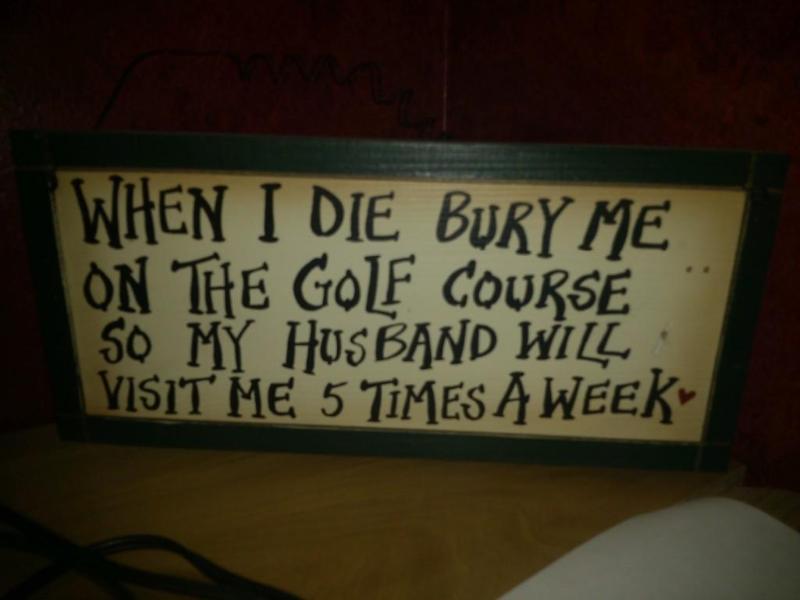 Golf Sign...