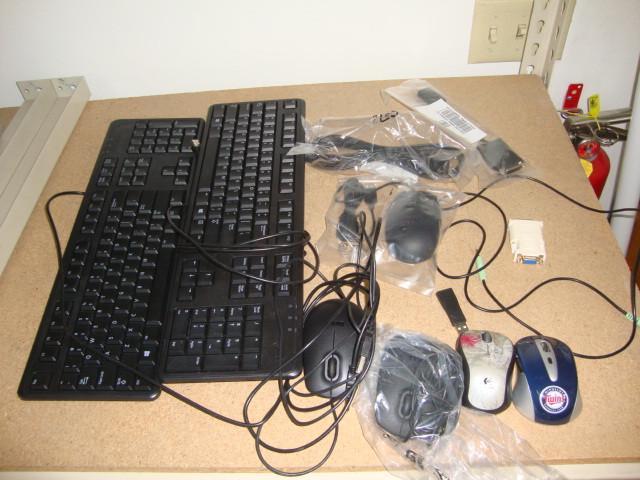 lot 111 image: Lot of Keyboards, Mice, & Adapt...