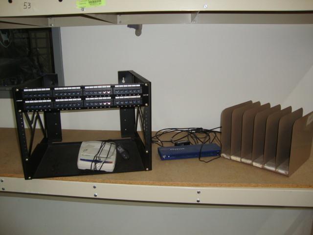 lot 122 image: Lot of Small Server Rack, ComSwitch...