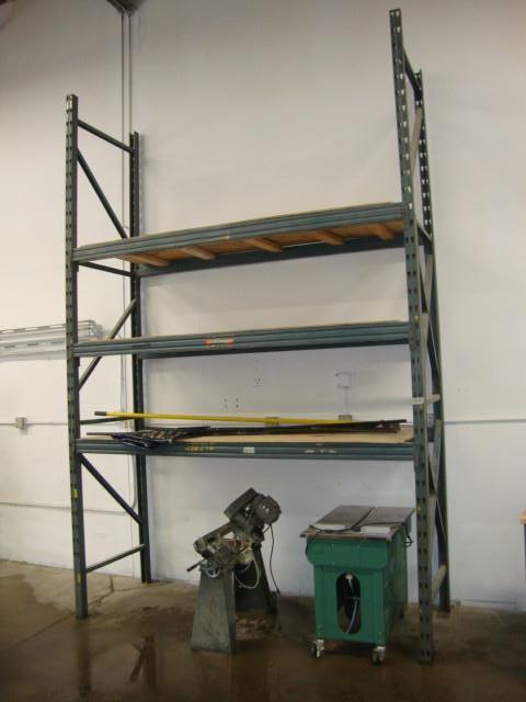 lot 14 image: Grey Tear Drop Racking, contents NO...