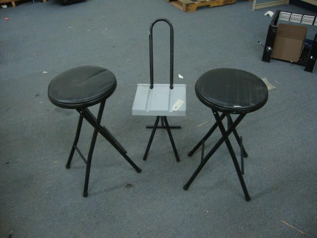 lot 173 image: Folding Stools, Lot of 3...