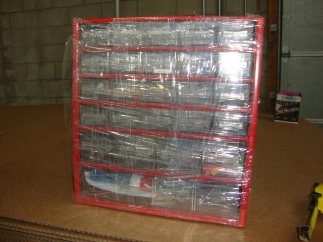 lot 39 image: Drawered Hardware Organizer Cabinet...