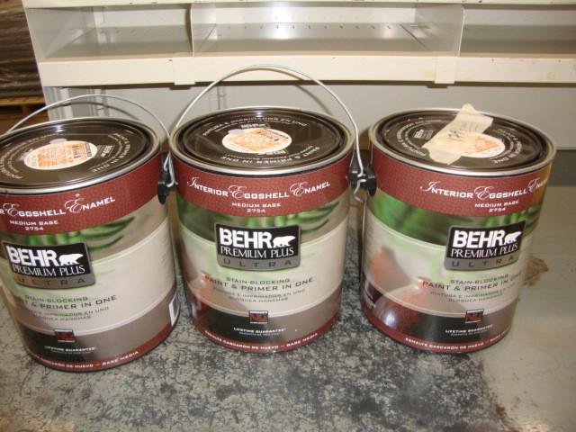 lot 87 image: 3 Gallons of Blue Paint, Behr Ultra...
