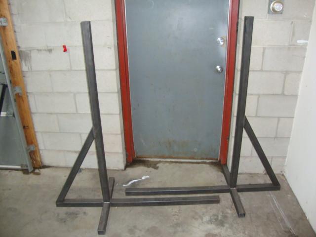 lot 93 image: Uprights, 2in square stock, 54in x ...