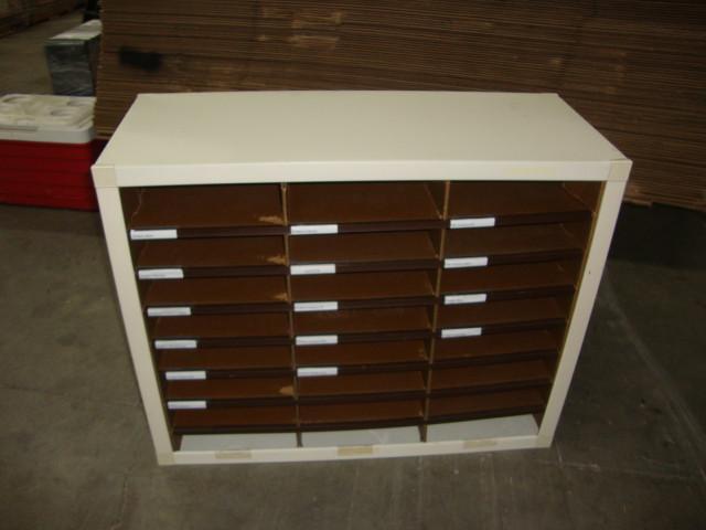 lot 98 image: Paper Organizer or Office Mailbox, ...