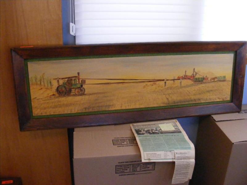 lot 1 image: Wood Burned Picture, Scenes of Yest...