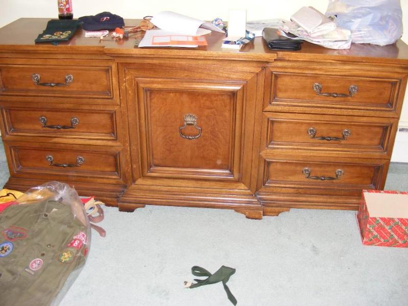 lot 114 image: Dresser and Mirror...