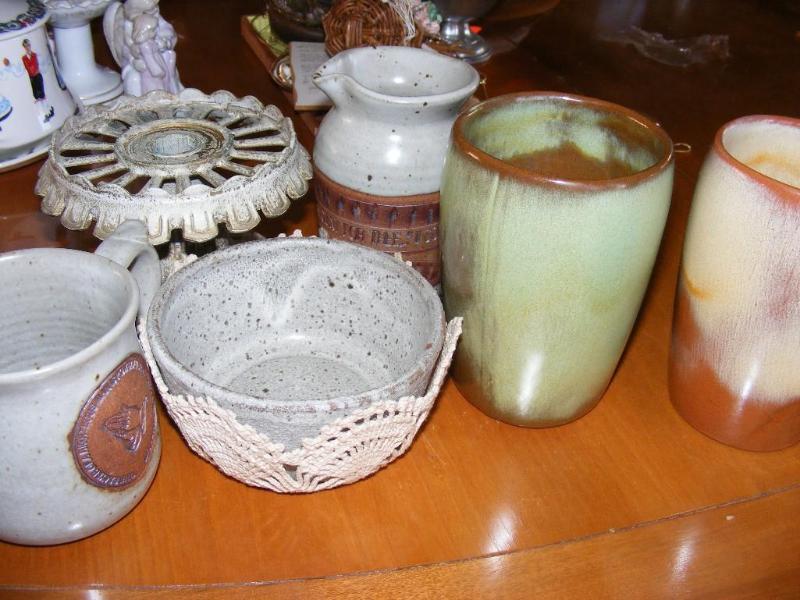 lot 197 image: Lot of Pottery Items, Frankoma Mugs...