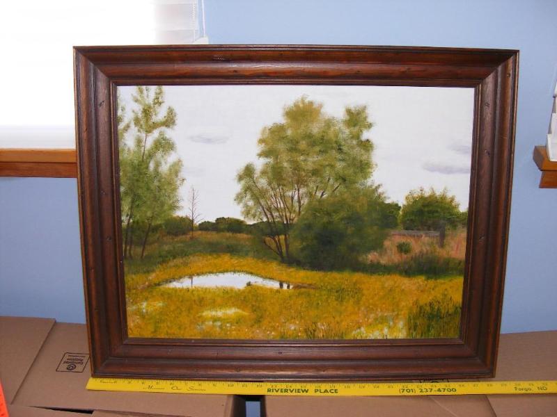 lot 22 image: Signed Painting by Penny Marchall a...