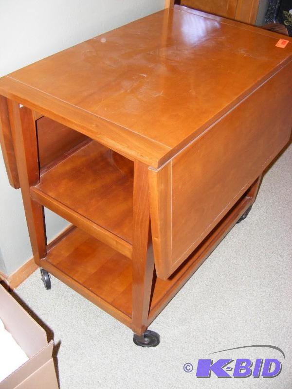 lot 261 image: Tea Cart with fold down sides by Pa...