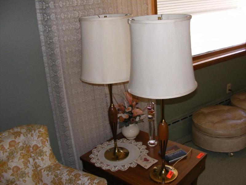 lot 27 image: Pair of Table Lamps, over 36 tall...