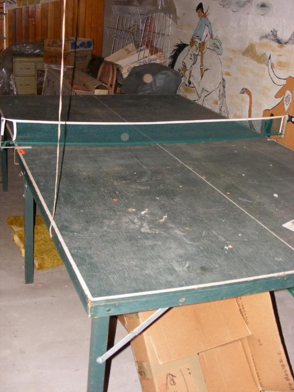 lot 296 image: Ping Pong Table, includes paddles, ...