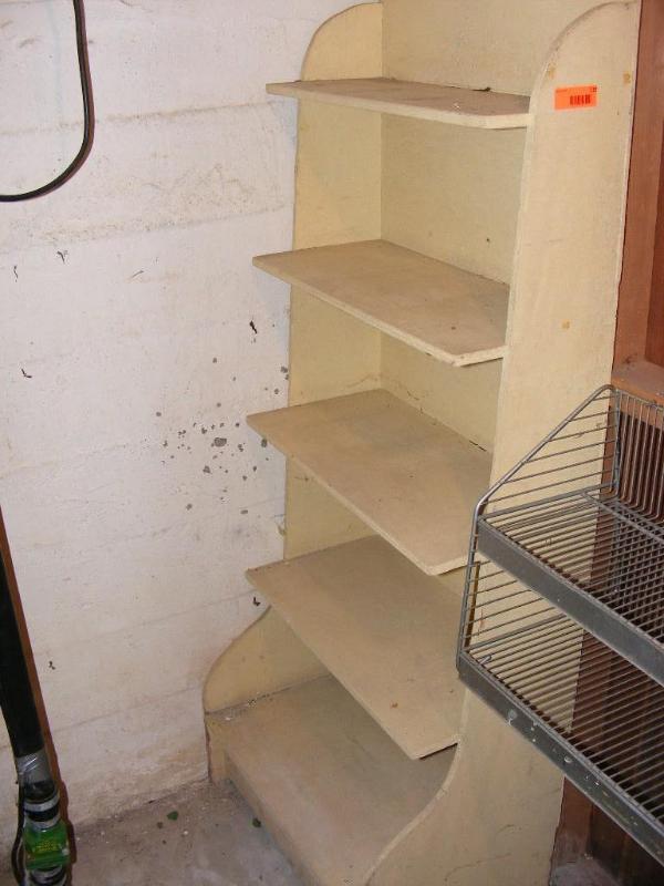 lot 318 image: Shelving Unit is the basement cold ...
